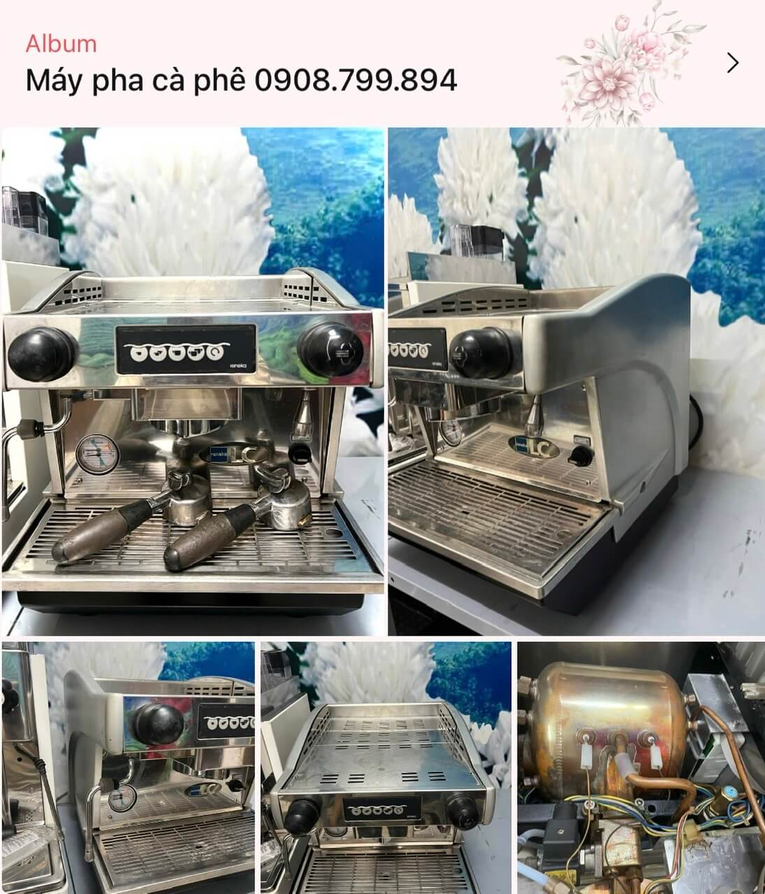 Máy pha cà phê, máy pha cà phê cũ