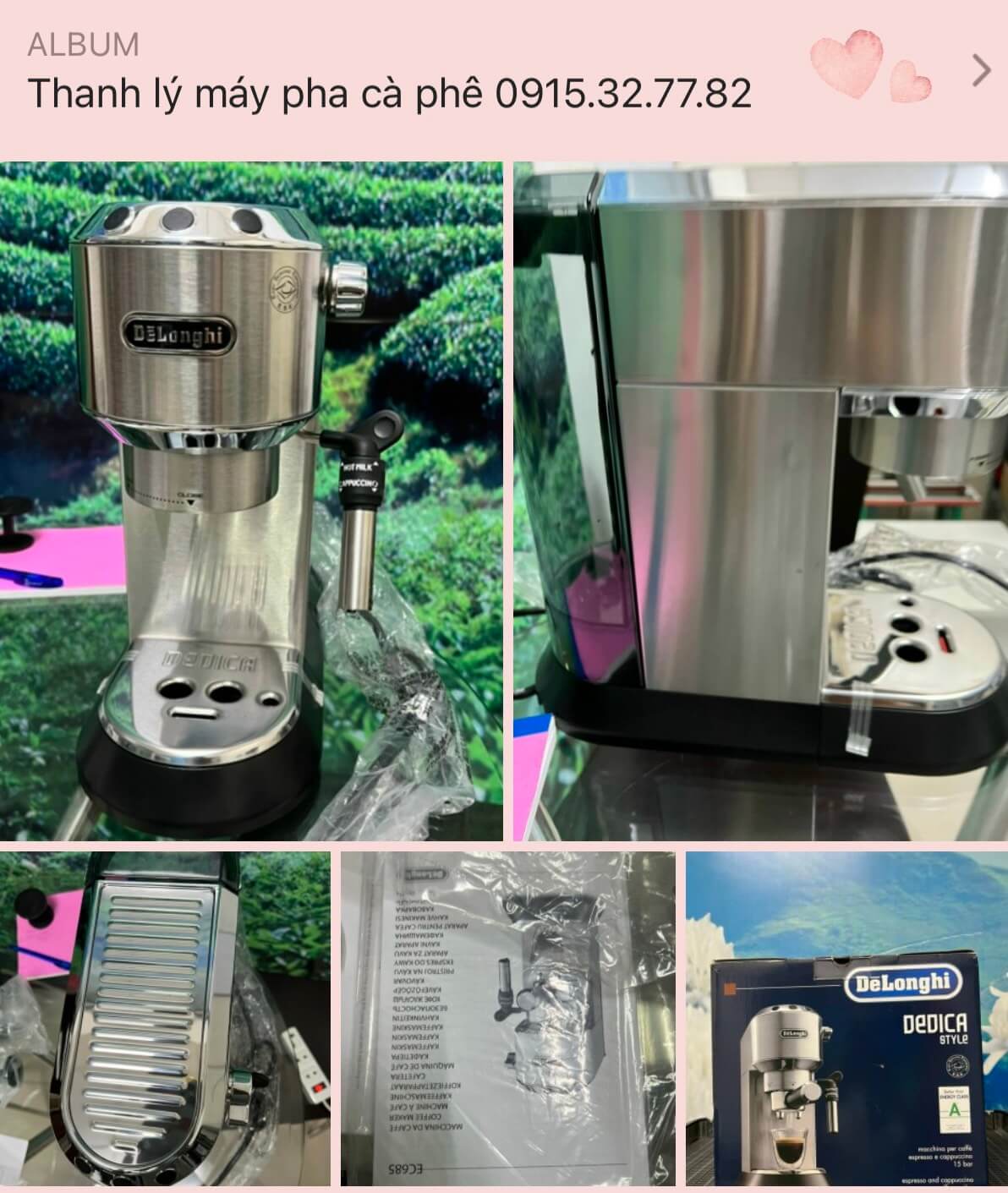 Thanh lý máy pha cà phê Delonghi EC685 hàng trưng bày